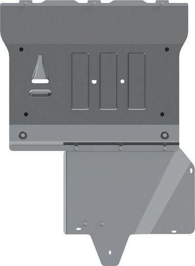 Защита алюминиевая Шериф (4 мм) для картера и КПП Mercedes-Benz V-Класс 2017-2026. Артикул 13.4563