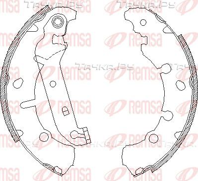 Тормозные колодки Remsa задние для Ford Fiesta V 2001-2010. Артикул 4137.00