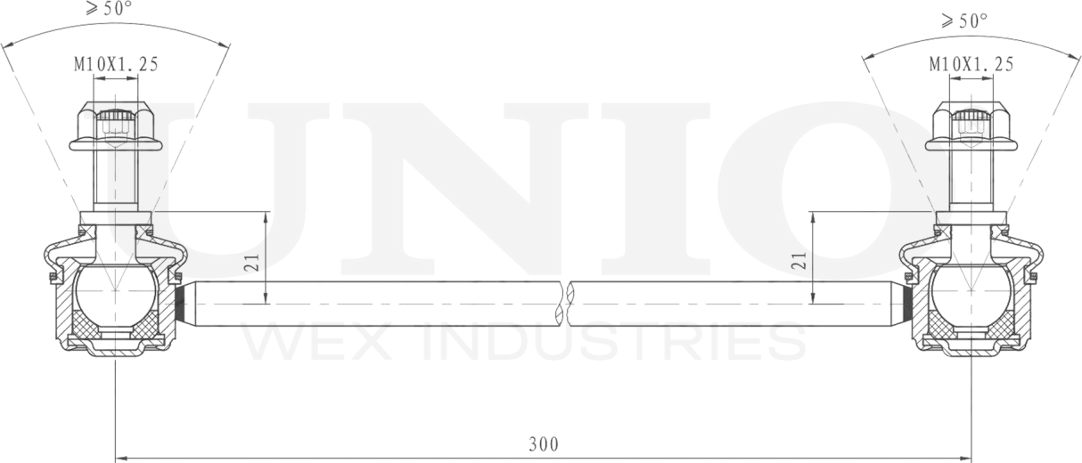 Тяга/стойка стабилизатора (Unio). Артикул SSP-50144