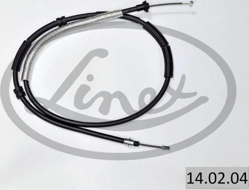 Трос ручника (тросик ручного тормоза) Linex. Артикул 14.02.04
