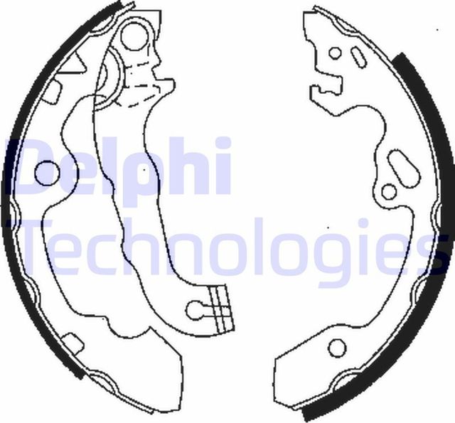 Тормозные колодки Delphi. Артикул LS1850