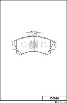 Тормозные колодки MK Kashiyama передние для Smart Forfour I (W454) 2004-2006. Артикул D6090