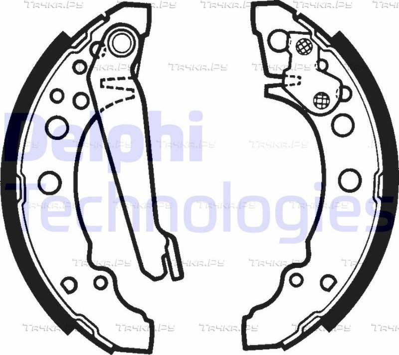 Тормозные колодки Delphi задние для Volkswagen Polo III 1994-2002. Артикул LS1276