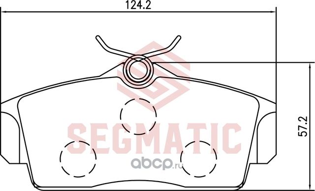 Колодка торм диск пер NISSAN ALMERA 1.5 2002- NISSAN ALMERA 1.8 2002 (Segmatic). Артикул SGBP2665