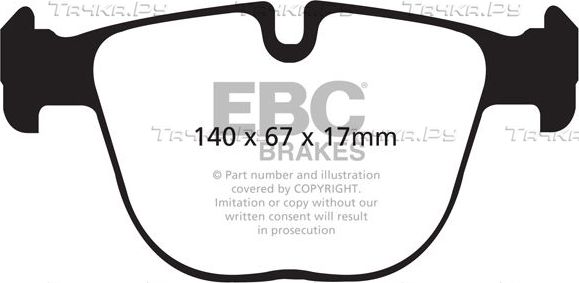 Тормозные колодки EBC Brakes. Артикул DP42008R
