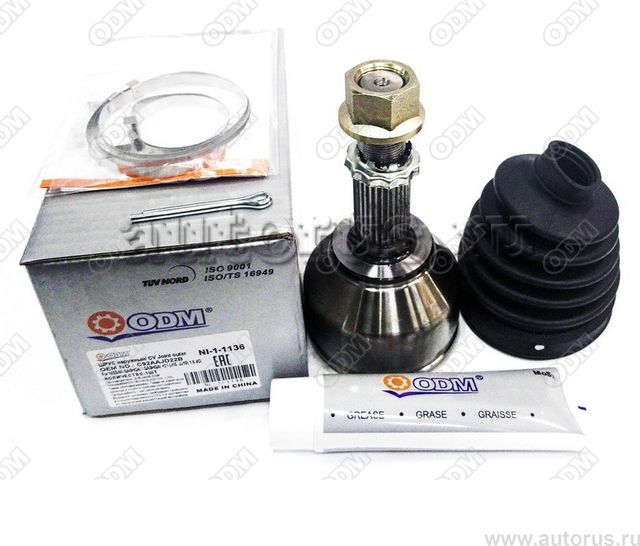 ШРУС наружный (к-кт) NISSAN QASHQAI / QASHQAI +2 I (J10, JJ10) 1.5 dCi (ODM). Артикул NI11136