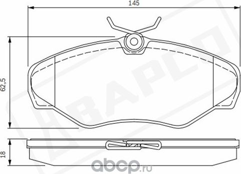 Колодки тормозные дисковые пер. RENAULT AVANTIME (DE0_) 01-03 ESPACE (Bapco). Артикул BP0235
