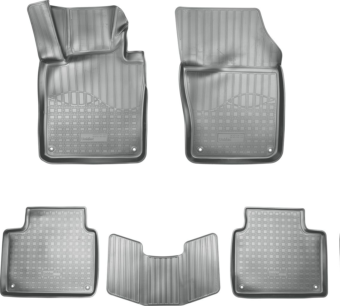 Коврики 3D Норпласт для салона Volvo V90 II 2016-2026 СЕРЫЕ. Артикул NPA11-C96-520-G