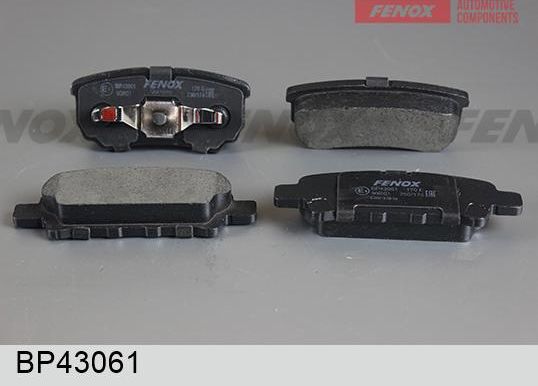 Тормозные колодки Fenox. Артикул BP43061