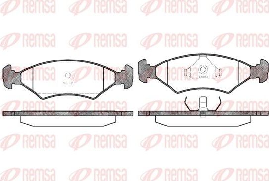 Тормозные колодки Remsa. Артикул 0119.20