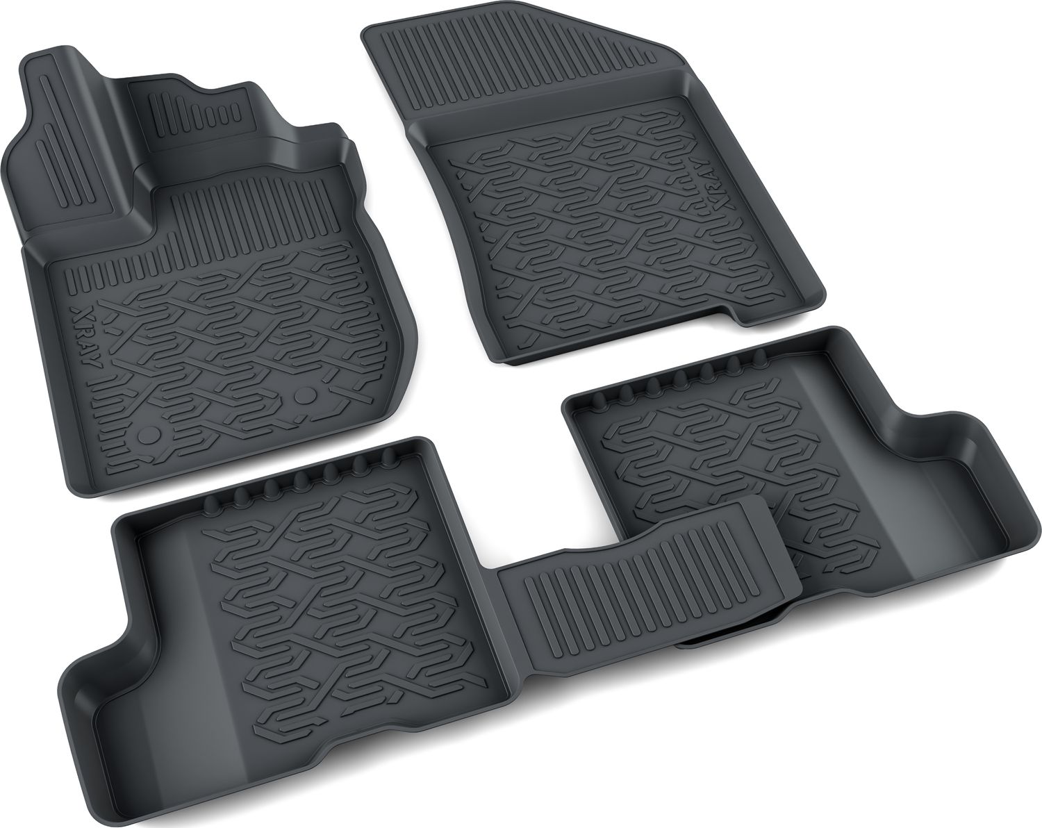 Коврики в салон Mile для Lada Xray (с вещевым ящиком) 2015-2026. Артикул 1030621