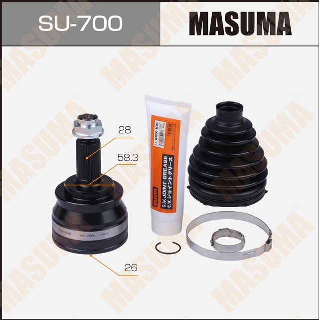 Шрус наружный (граната) Masuma задний левый для Suzuki Grand Vitara III 2005-2015. Артикул SU-700