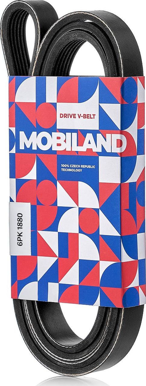 Приводной ремень поликлиновой Mobiland (EPDM (Этилен-пропиленовый каучук)). Артикул 501261880