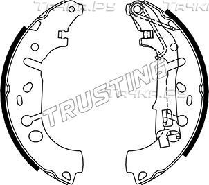 Тормозные колодки Trusting задние для Fiat Grande Punto 2005-2015. Артикул 034.117