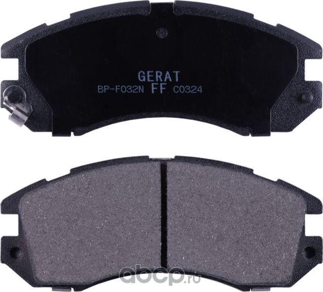 Тормозные колодки Gerat BP-F032N (передние) Normal Gerat. Артикул BPF032N