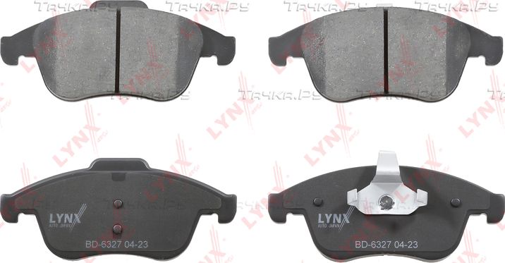 Тормозные колодки LYNXauto передние для Renault Clio IV 2013-2019. Артикул BD-6327