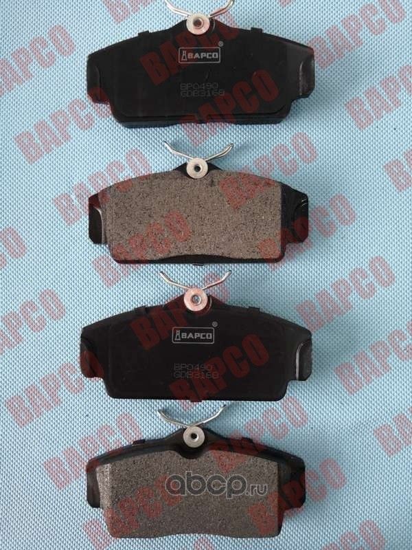 Колодки тормозные дисковые пер. NISSAN ALMERA II (N16) 02-, PRIMERA ( (Bapco) Bapco. Артикул BP0490