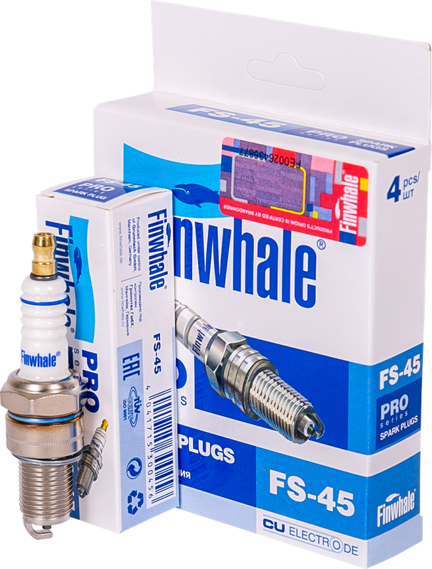 Свеча зажигания Finwhale для BYD Flyer 2001-2008. Артикул FS45