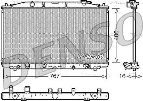 Радиатор охлаждения двигателя Denso (алюминий). Артикул DRM40025
