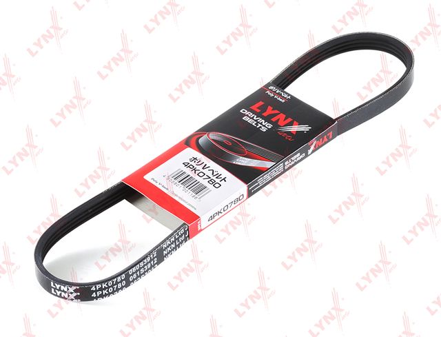 Приводной ремень поликлиновой LYNXauto для Daihatsu Feroza 1992-1999. Артикул 4PK0780