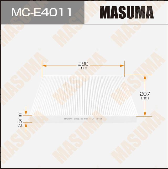Салонный фильтр Masuma для Audi S3 I (8L) 1999-2003. Артикул MC-E4011