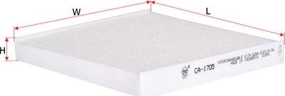 Салонный фильтр Sakura для Mazda CX-7 I 2007-2013. Артикул CA-1705