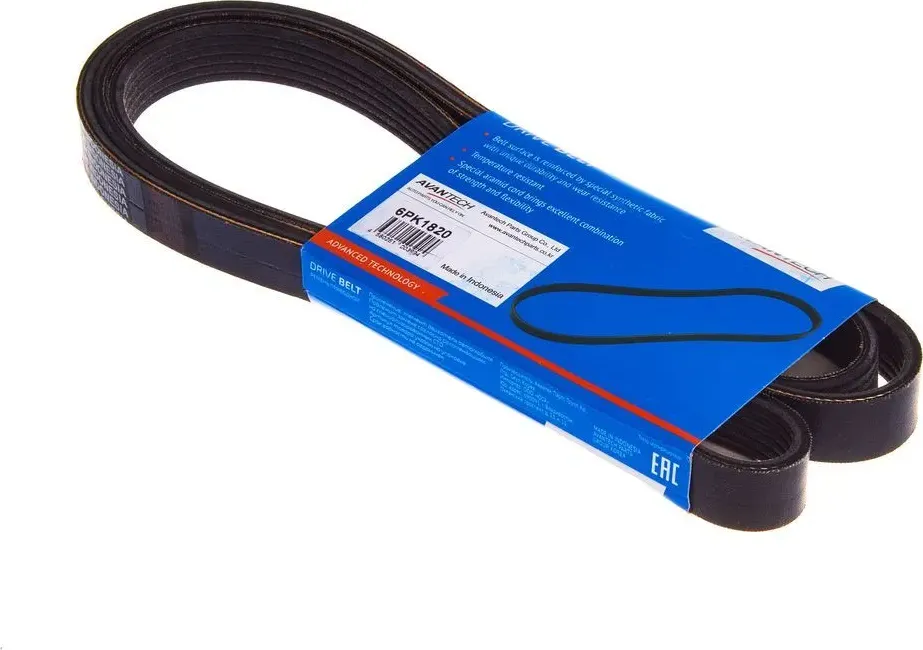 РЕМЕНЬ ПОЛИКЛИНОВЫЙ (Avantech). Артикул 6PK1820