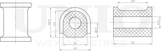 Втулка стабилизатора (Unio). Артикул RMP-10265