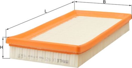 Воздушный фильтр Mahle-Knecht. Артикул LX 1625