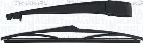 Поводок (рычаг) и щетка стеклоочистителя (дворника) Magneti Marelli. Артикул 000723180075
