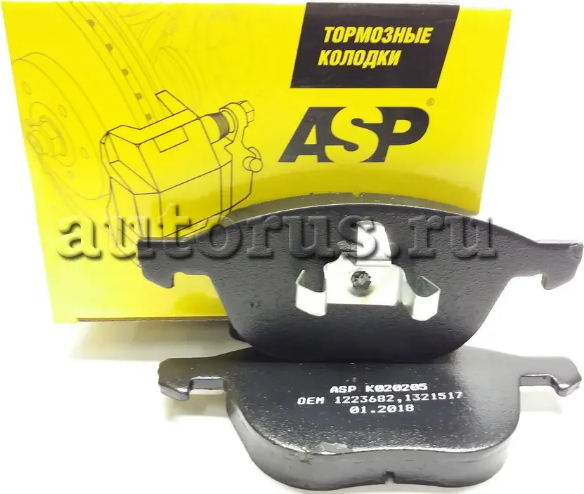 Колодки тормозные передние Ford Focus (ASP) ASP. Артикул K020205