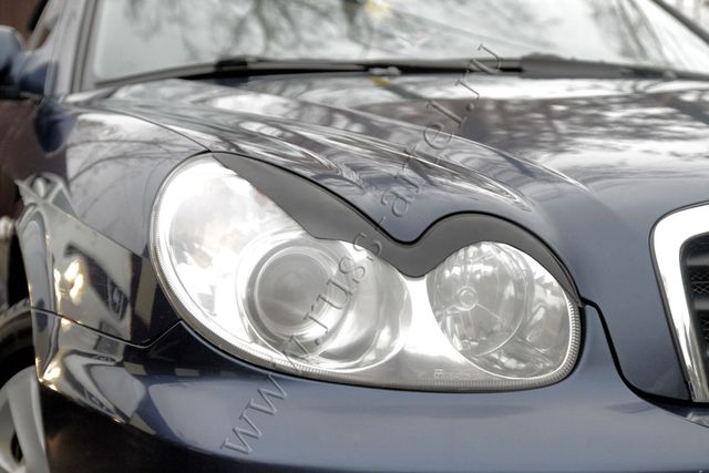 Накладки Русская Артель на передние фары (реснички) для Hyundai Sonata EF 2001-2012. Артикул REHSN-011500