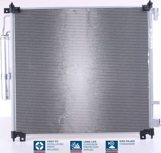 Радиатор кондиционера (конденсатор) Nissens (алюминий). Артикул 941164