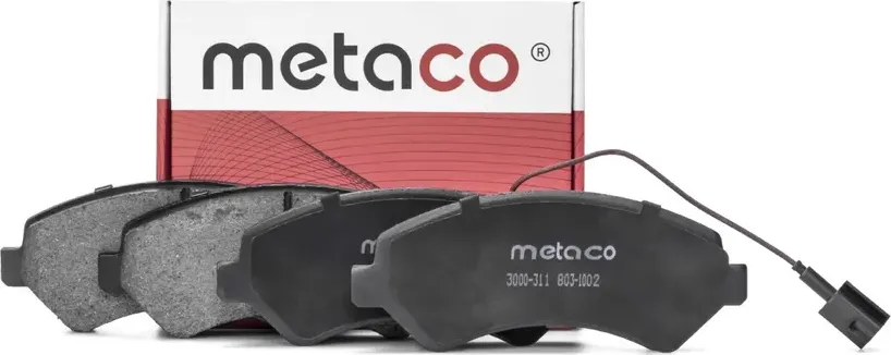 Колодки тормозные передние к-кт (Metaco). Артикул 3000311