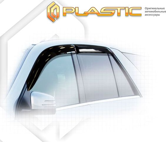 Дефлекторы СА Пластик для окон (Classic полупрозрачный) Mercedes-Benz ML W166 2012-2015. Артикул 2010030307138