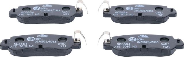 Тормозные колодки ATE задние для Mazda CX-3 I 2015-2026. Артикул 13.0460-5664.2