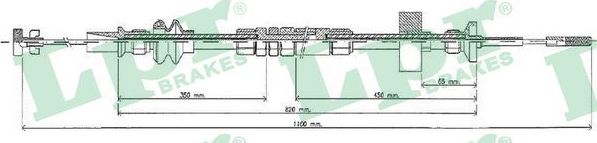 Трос сцепления LPR. Артикул C0273C
