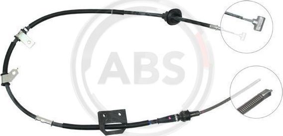 Трос ручника (тросик ручного тормоза) ABS. Артикул K18788