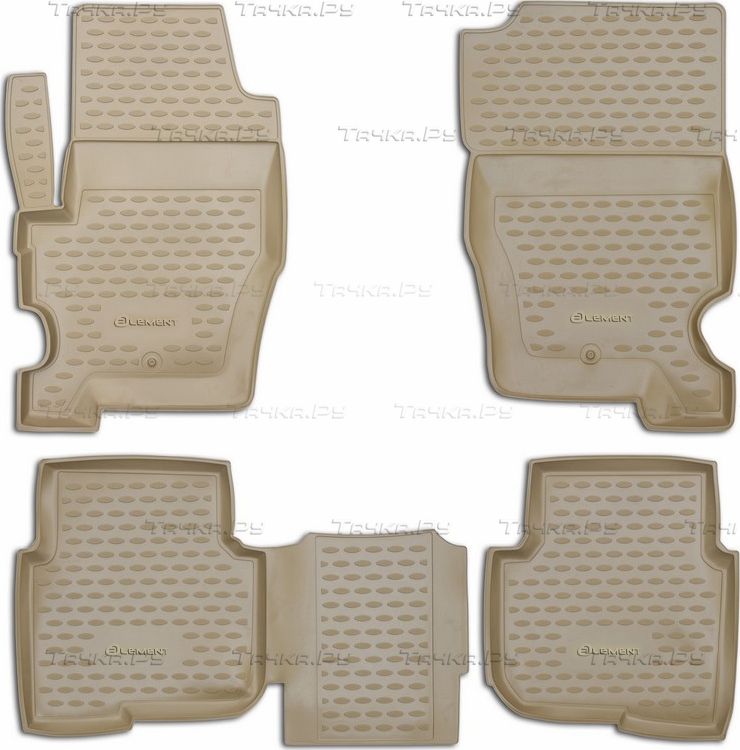 Коврики Element для салона Land Rover Discovery IV 2009-2013 БЕЖЕВЫЕ. Артикул NLC.28.05.212h