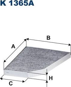 Салонный фильтр Filtron для Tesla Model X I 2015-2026. Артикул K 1365A