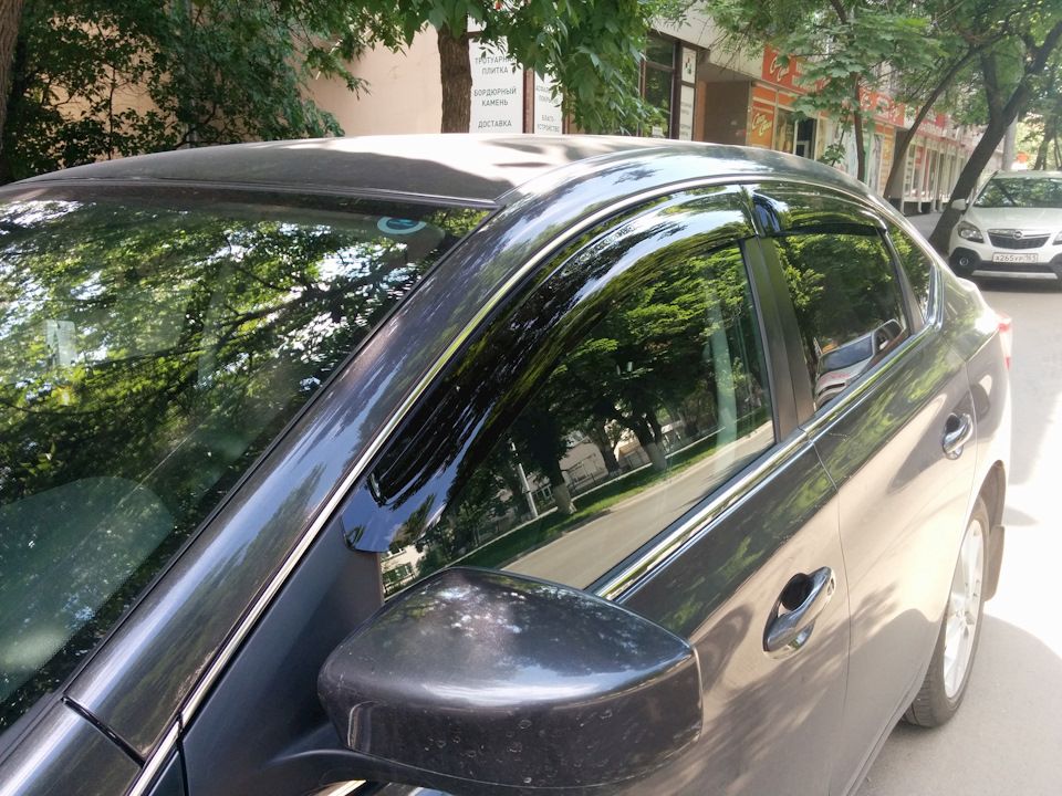 Дефлекторы SIM для окон Nissan Sentra B17 седан 2014-2026. Артикул SNISEN1432