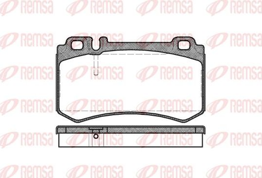 Тормозные колодки Remsa. Артикул 0993.00