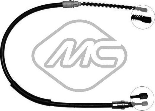 Трос ручника (тросик ручного тормоза) Metalcaucho правый для Peugeot 406 I 1995-2004. Артикул 82826
