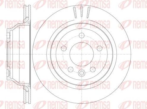 Тормозной диск Remsa задний для Volkswagen Touareg I 2002-2010. Артикул 61160.10