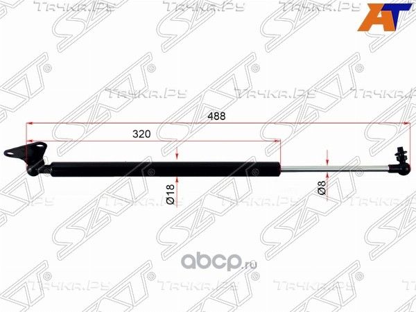 Амортизатор крышки багажника TOYOTA LAND CRUISER 2 (SAT). Артикул ST6895069085