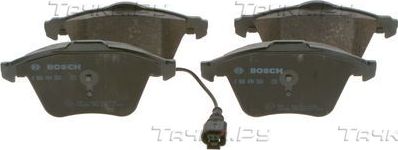 Тормозные колодки Bosch (Low-Metallic) передние для Audi TT II (8J) 2006-2014. Артикул 0 986 494 550