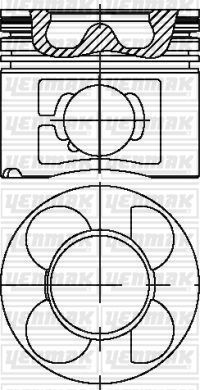 Поршень Yenmak для BMW 5 IV (E39) 1998-2004. Артикул 31-04615-000