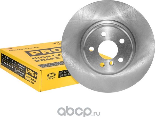 Диск тормозной высокоуглеродистый вентилируемый передний (BM). Артикул WIP0034