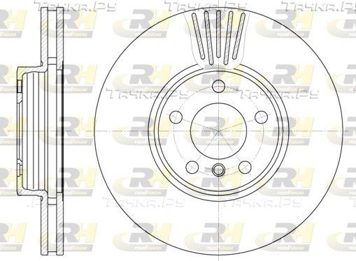 Тормозной диск RoadHouse передний для BMW X3 I (E83) 2006-2011. Артикул 6600.10