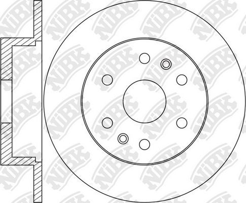 Тормозной диск NiBK. Артикул RN1655